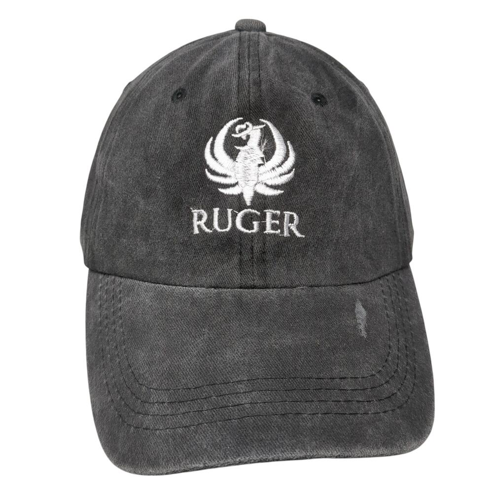 Ruger Slideback Baseball Cap Gray One Size Adjustable Embroidered 6 Panel